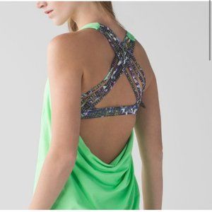 Lululemon Wild Tank Heathered Pistachio / Floral Sport White Multi